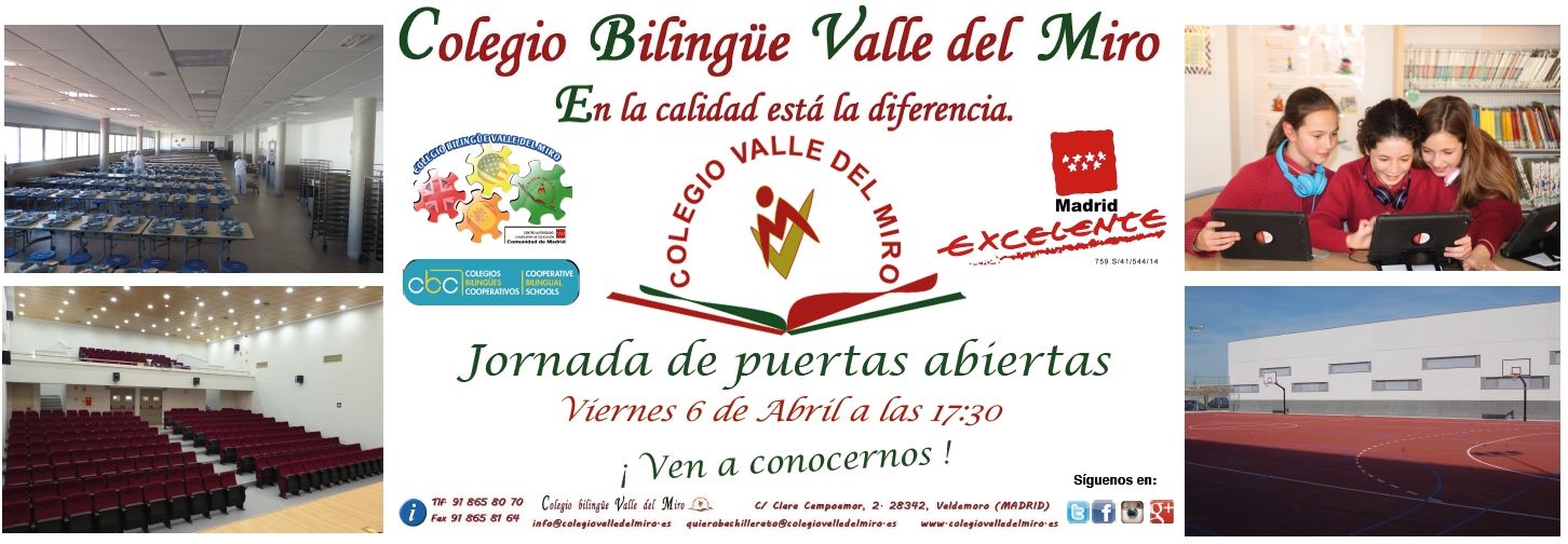 NUEVA jornada de puertas abiertas: viernes 6 de Abril a las 17:30h