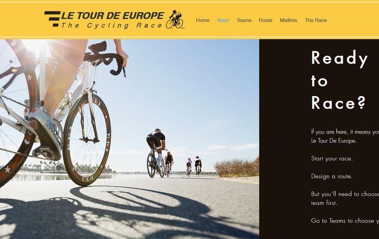 Página web 'Le Tour de Europe'